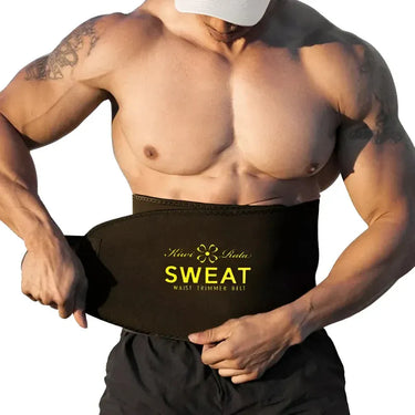 Ceinture de Sudation Homme ajustable, affine taille et favorise transpiration pour ventre plat